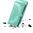 Etui z klapką do Motorola Edge 50 Pro, Mandala, zielone