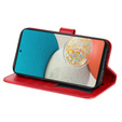 Etui z klapką do Samsung Galaxy A53 5G, Mandala Flower, czerwone
