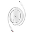 Baseus Free2Draw Mini – zwijany kabel USB‑C 100 W, 1m - biały