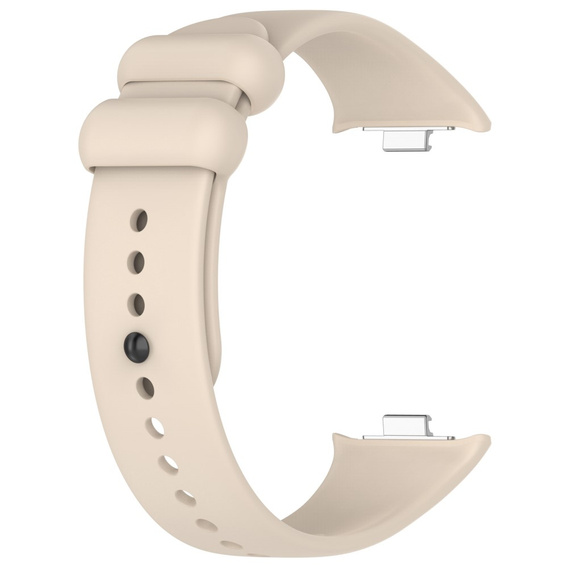 Pasek Silikonowy do Xiaomi Smart Band 8 Pro / Xiaomi Smart Band 9 Pro, Beżowy