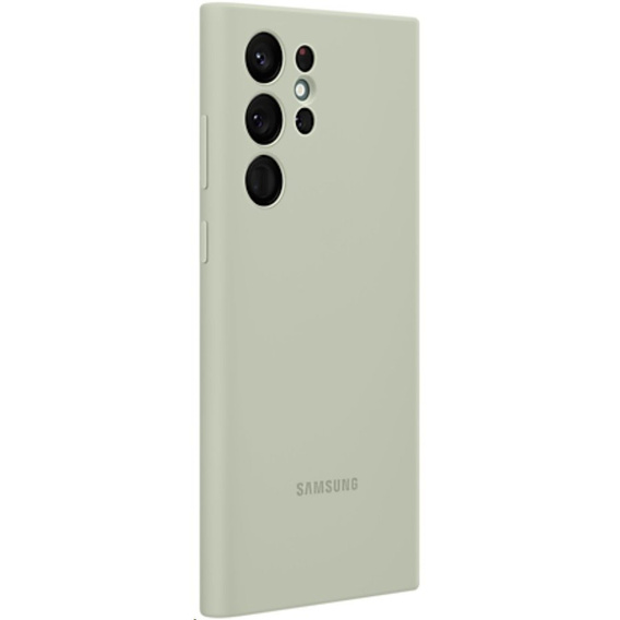 Oryginalne Etui Samsung do Galaxy S22 Ultra, Silicone Cover, Olive Green