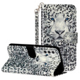 Etui z klapką do Samsung Galaxy A35 5G, Wallet, Leopard