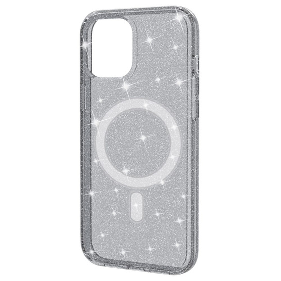 Etui do iPhone 14 Pro, Dropproof MagSafe Glitter, czarne