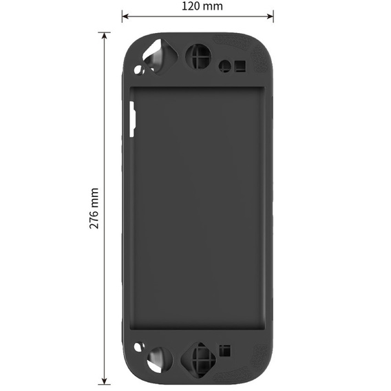 Silikonowe etui z podstawką do Nintendo Switch 2 – antypoślizgowe, odporne na wstrząsy - czarne