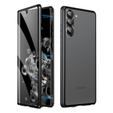 Etui do Samsung Galaxy S23 Plus, Magnetic Dual Glass, czarne