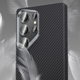 Etui BENKS Kevlar do Samsung Galaxy S25, Carbon Fiber 600D 0043, do MagSafe, czarne