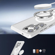 Etui do Samsung Galaxy S25 Ultra, Kickstand Matt Case, do MagSafe, srebrne