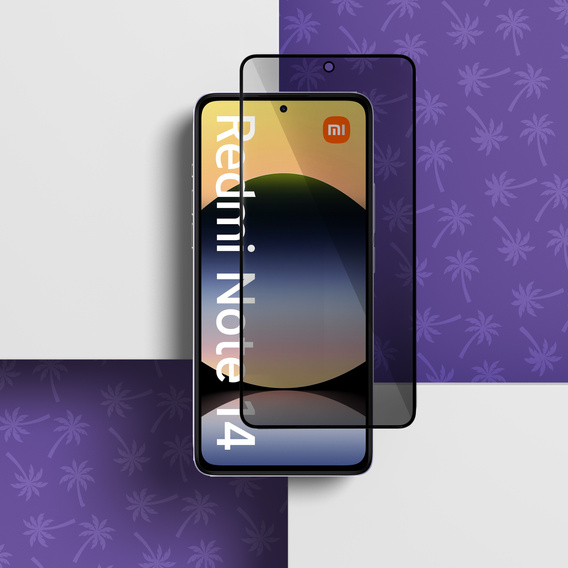 Szkło Hartowane Prywatyzujące Shy Palm do Xiaomi Redmi Note 14 5G
