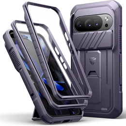 Etui pancerne do Google Pixel 10 / 10 Pro, Dexnor Full Body (Two Frames), fioletowe