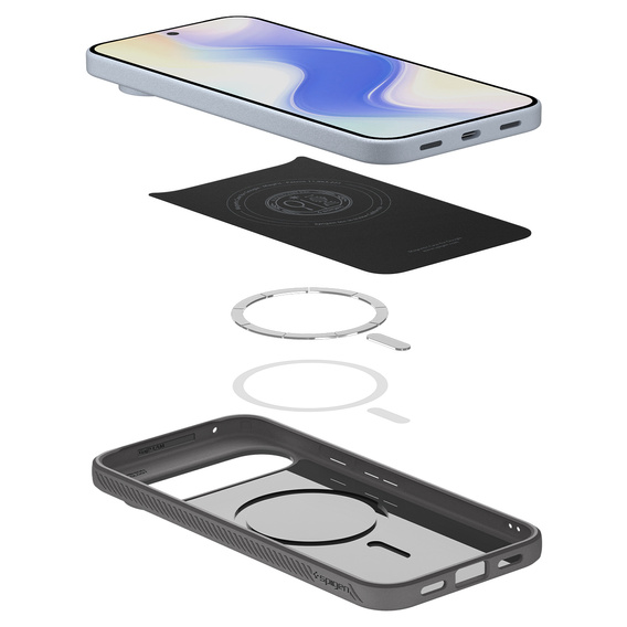 Etui Spigen do Google Pixel 10 Pro XL, Liquid Air MagSafe, Marble Grey