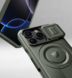 Etui Dexnor MagSafe do iPhone 16 Pro magnetyczne z przesuwaną osłoną aparatu – zielone