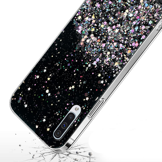 Etui do Samsung Galaxy A50/A50S/A30S, Glittery, czarne