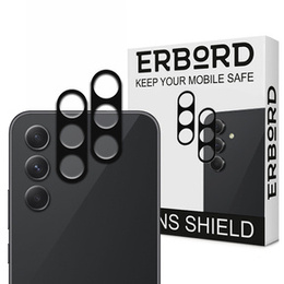 2x Szkło hartowane na aparat ERBORD do Samsung Galaxy A15 4G / A15 5G / M15, czarne
