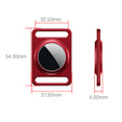 Etui do Apple AirTag 2 / 1, aluminiowe, z karabińczykiem, czerwone