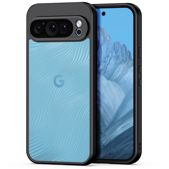 Etui DuxDucis do Google Pixel 9 Pro XL, Aimo case, przezroczyste / czarne