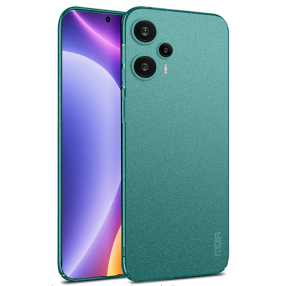 Etui MOFI do Xiaomi POCO F5, cienkie, zielone