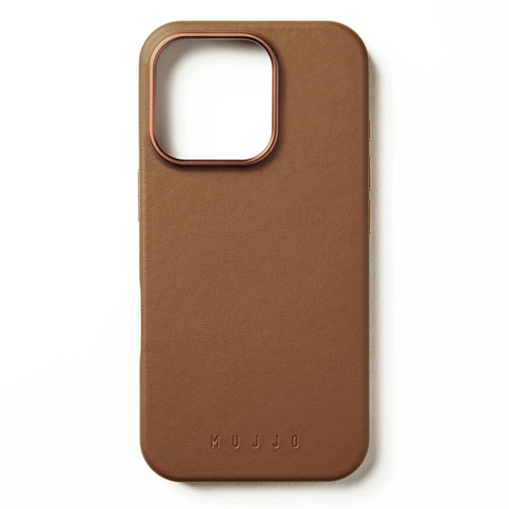 Etui Mujjo Skórzane do iPhone 16, MagSafe, brązowe