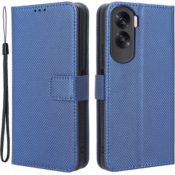 Etui z klapką do Honor 90 Lite 5G, Wallet Smart Magnet, niebieskie