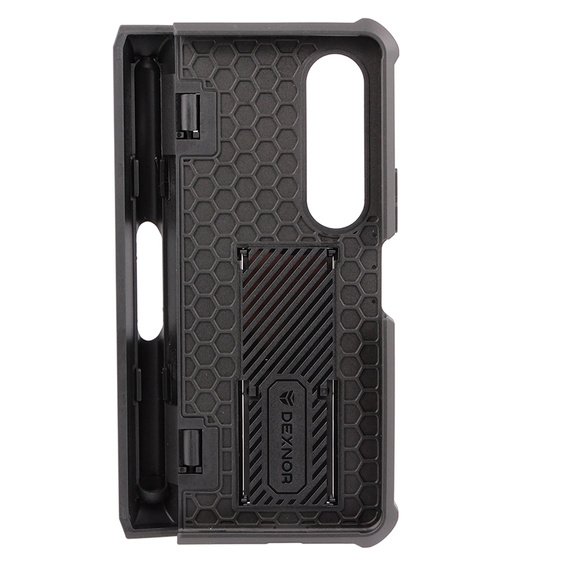 OUTLET Etui pancerne do Samsung Galaxy Z Fold 4 5G, Dexnor Full Body S-Pen Slot, czarne