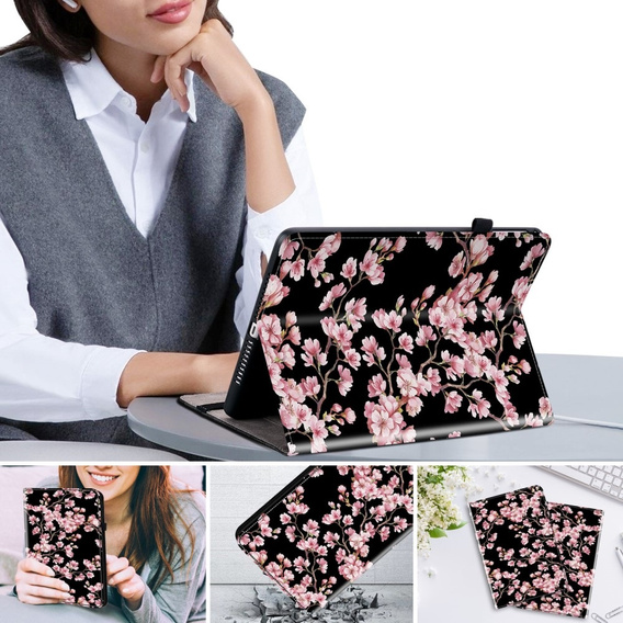 Etui do iPad Air 13" 2024 (6 gen.), Smartcase, plum blossom