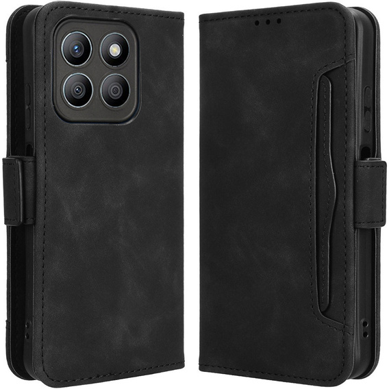 Etui z klapką do Motorola Moto G86 Power 5G, Card Slot, czarne