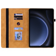 Etui do Samsung Galaxy Tab S9 FE / S10 FE, Wallet Pen Slot, żółty