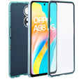 Etui do Oppo A98 5G, ERBORD Glass Armor Leather, niebieskie