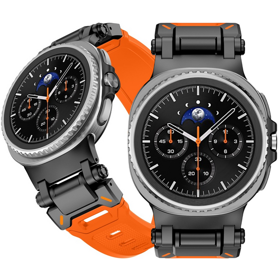 Pasek Silikonowy do Samsung Galaxy Watch 8 / 8 Classic, Pomarańczowy