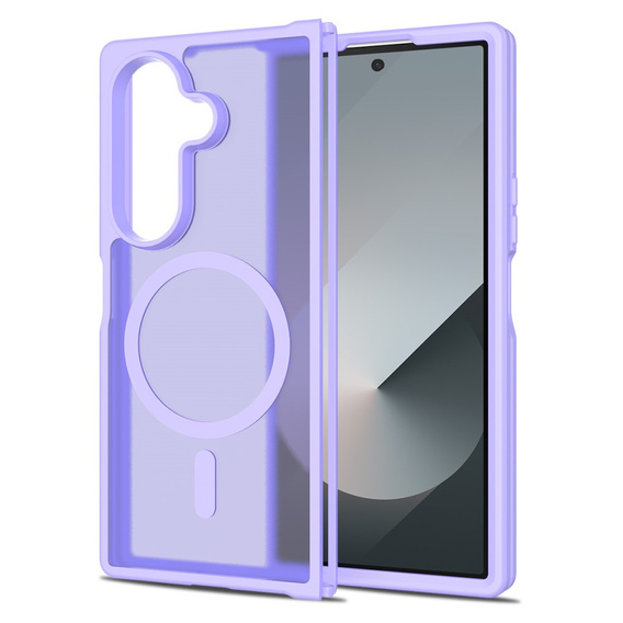 Etui kompatybilne z MagSafe do Samsung Galaxy Z Fold7 5G, ERBORD Matt Case – fioletowe