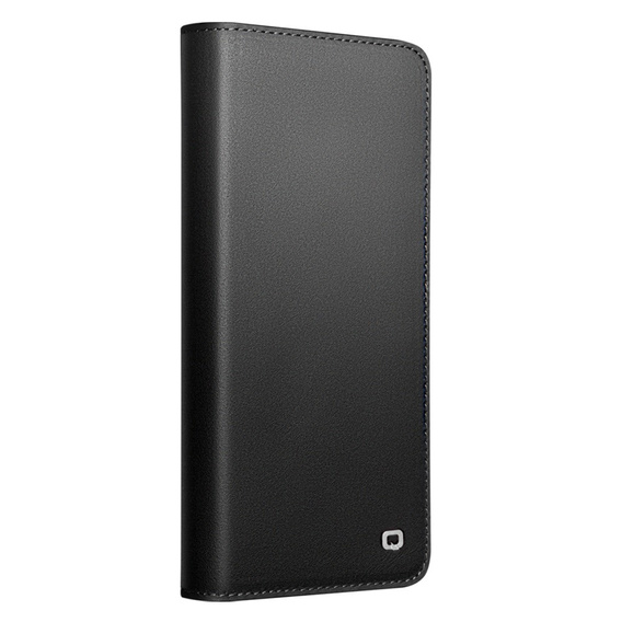Skórzane etui Qialino do Samsung Galaxy S26 Plus, czarne