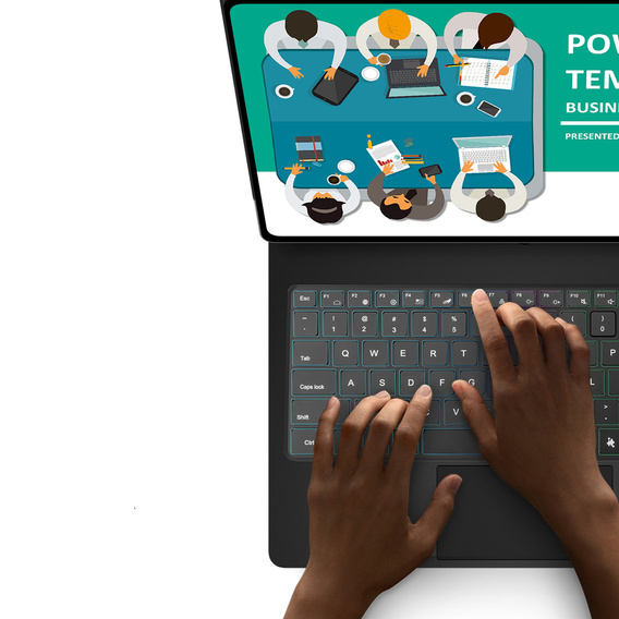 Etui z klawiaturą Bluetooth do Samsung Galaxy Tab S11 Ultra Dux Ducis, czarne