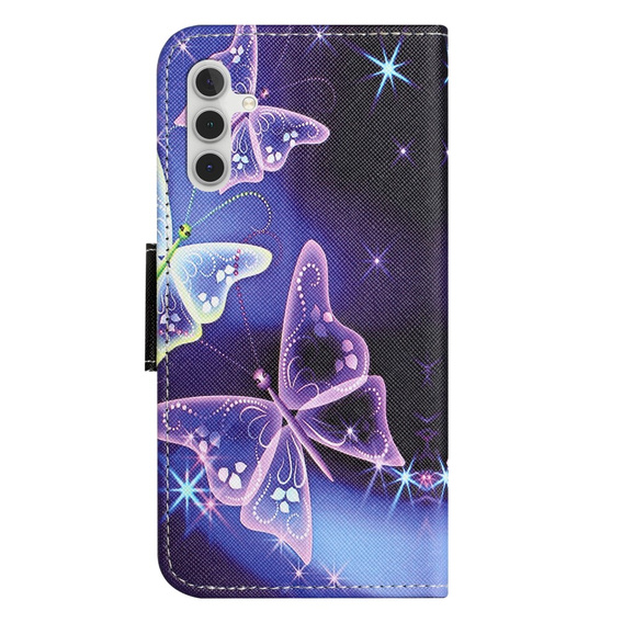 Etui z klapką do Samsung Galaxy M15 5G, Wallet, Sparkling Butterflies