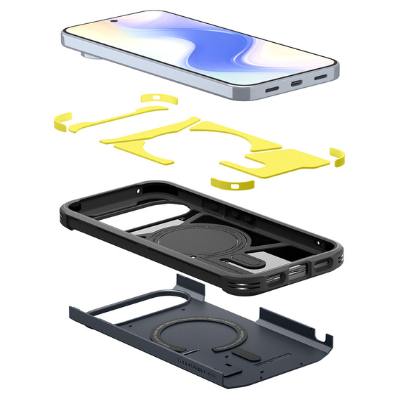 Etui Spigen do Google Pixel 10 Pro XL, Tough Armor MagSafe, Metal Slate