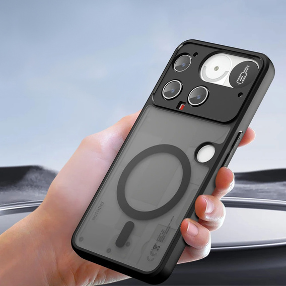Etui do Nothing Phone 3 5G, do MagSafe, ERBORD Matt Case, czarny