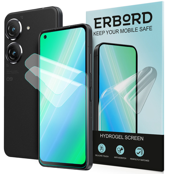 2x Folia Hydrożelowa ERBORD do Asus Zenfone 9 5G / 10 5G