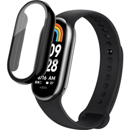 2w1 Etui + Szkło Hartowane do Xiaomi Smart Band 10 / 9 / 8, Czarne