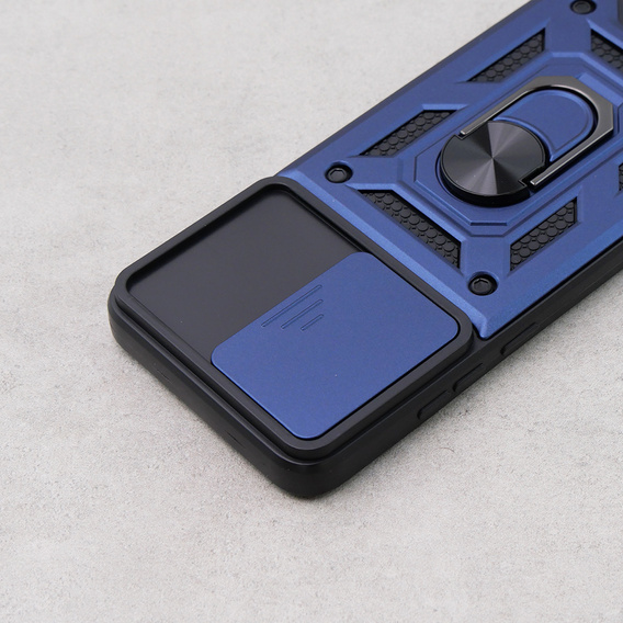 Etui pancerne do Oppo A78 4G, CamShield Slide, niebieskie
