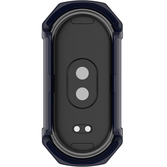 2w1 Etui + Szkło Hartowane do Xiaomi Smart Band 10 / 9 / 8, Granatowe
