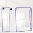 Stylowe etui do Samsung Galaxy Tab A9+ – Smartcase Hybrid Marble fioletowe