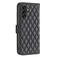 Etui z klapką do Samsung Galaxy A56 5G, Wallet, BINFEN COLOR, czarne