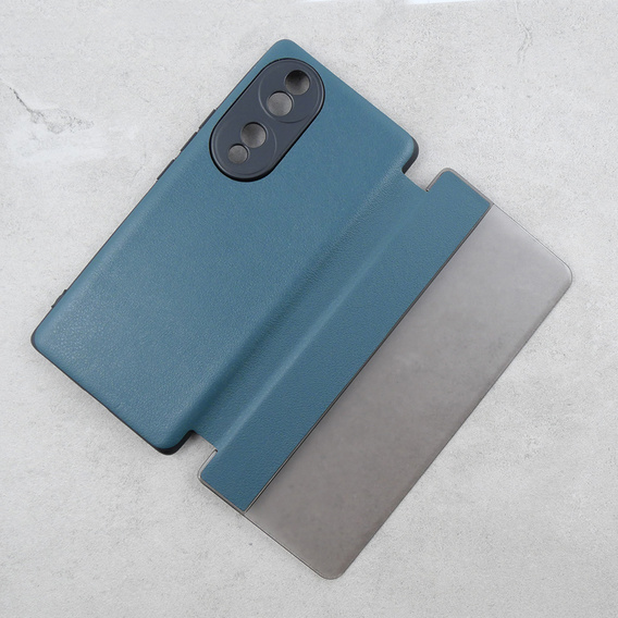 Etui do  Honor 70 5G, z klapką Side View, zielone