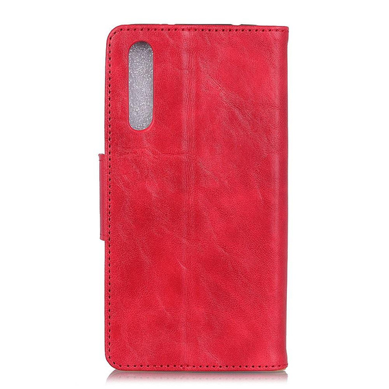 Skórzane Etui Wallet do Samsung Galaxy A50/A50S/A30S, czerwone