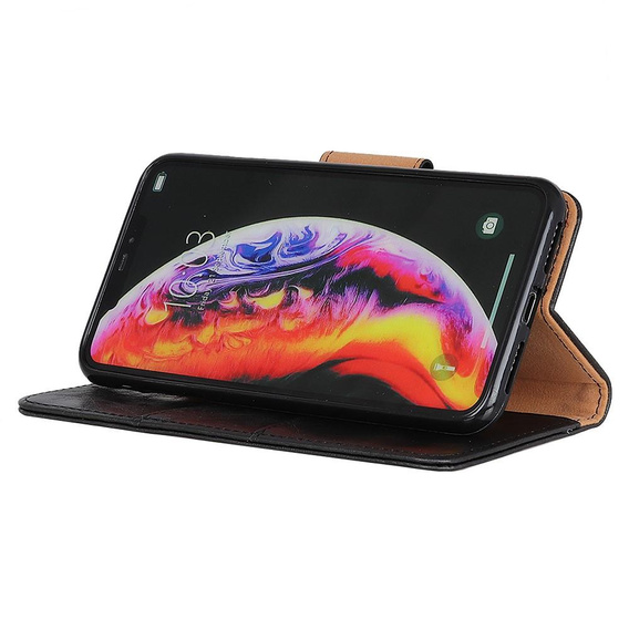 Skórzane Etui Wallet do Samsung Galaxy A50 / A30s - Black