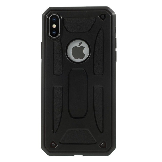 Czarne Etui PROTECTION SHELL Case do iPhone X / XS