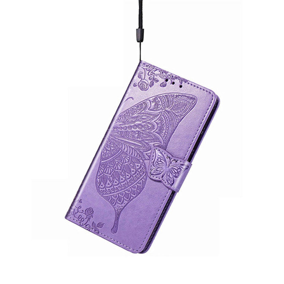 Etui z klapką do Samsung Galaxy A16 / A16 5G, Butterfly, fioletowe