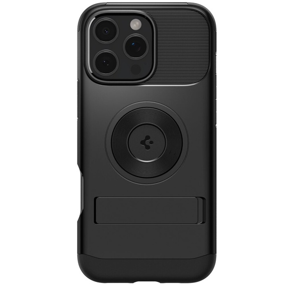 Etui Spigen do iPhone 16 Pro Max, Slim Armor MagSafe, Czarne + Szkło Hartowane 9H