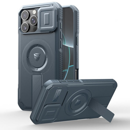 Etui Dexnor MagSafe do iPhone 16 Pro Max magnetyczne z przesuwaną osłoną aparatu – niebieskie