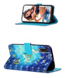 Etui Wallet do Samsung Galaxy A50/A50S/A30S, Light Spots Decor, Gold Butterfly