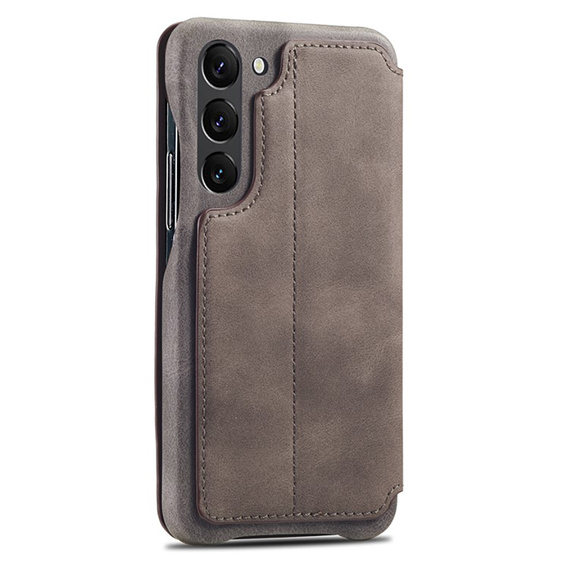 Etui z klapką do Samsung Galaxy S23, ERBORD Retro, brązowe