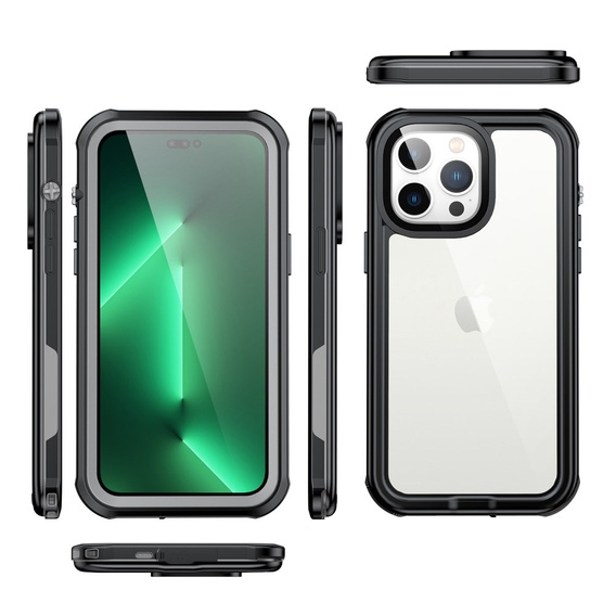 Etui Wodoodporne IP68 do iPhone 14 Pro, czarne